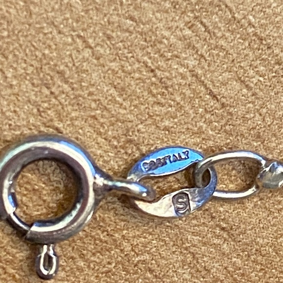 Three vintage Sterling silver bracelets, one Celtic, two marked Italy - Picture 3 of 14